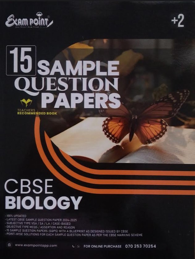 15 Sample Question Papers Exampoint Plus Two CBSE Biology